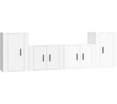 vidaXL Set de muebles de TV 4 piezas madera contrachapada, Mueble de Salon, Mueble TV, Mueble TV salon, Mesa de TV, Mueble tele