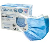 AQ MASK Mascarillas Quirúrgicas IIR 3 Capas Talla M Color Azul - Pack 50 unidades