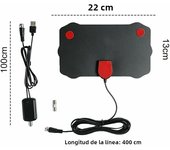 4K High Gain HD TV DTV Box Digital TV Antenna EU Plug 5000 Miles Booster Active Indoor Aerial HD Flat Design
