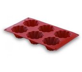 Molde Silicona Briochette 6 Cavidades de Lacor