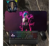 LOLS A-Arcane VI JINX Cartoon mouse pad Non-slip Lockedge Office Student Gaming Thickened Large Writing Pad Cushion
