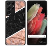Tumundosmartphone Funda Gel Tpu para Samsung Galaxy S21 Ultra 5G diseño Mármol 07 Dibujos