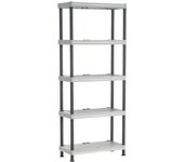 Estante en polipropileno, L 700 x P 350 x H 1.720 mm