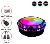 Adegrees ARGB CPU Cooler 4PIN PWM 120MM Air Cooling CPU Fan for Intel LGA 1150 1151 1155 1156 1366 1700 2011 X99 AMD AM3 AM4 AM5