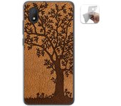 Tumundosmartphone Funda Gel Tpu para Alcatel 1B 2020 diseño Cuero 03 Dibujos