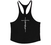Muscleguys Gym Clothing Bodybuilding Stringer Tank Top Men Cotton Sleeveless Shirt Men Fitness Vest Sportswear Workout Tanktop