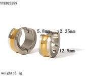 Encanto Pendientes de tuerca de acero inoxidable para hombres y mujeres, Piercing de Hip Hop Vintage, joyería de oreja, Huggie pendientes de aro