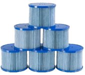 Pool Filter 6X Jacuzzi Spa Cartridges Antimicrobial Filter Blue Filter