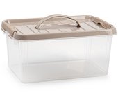 Plastic Forte Caja de Almacenaje 3,5 Litros Transparente Caja de ordenación de plástico, Contenedor de almacenamiento