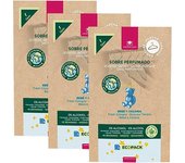 CRISTALINAS Ambientador de Armario Ecopack. Sobre Perfumado100% reciclable. 60 días de duración. Variedad de Aromas: Brisa Marina, Aroma a Limpio, Bebé y Colonia.