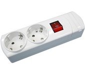 Base múltiple con interruptor de 2 tomas sin cable 36.097/SC Electro DH  8430552128341
