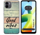 Funda Silicona para Xiaomi Redmi A1 diseño Madera 01 Dibujos
