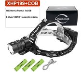 Newest XHP199 Most Powerful LED Headlamp Rechargeable Head Flashlight LED Headlight 18650 USB XHP90 Waterproof Fishing Head Lamp