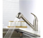 ® Kitchen Faucet with Pull-out Spray Kitchen Mixer Tap 2 Choice of Jets Brushed Kitchen Sink Mixer Tap