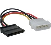 3GO - CPSATA cable de SATA 0,15 m SATA 13-pin Molex (4-pin) Negro, Rojo, Blanco, Amarillo CPSATA