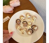 10PCS New Girls Cartoon Aniamls Flowers Small Elastic Hair Bands Children Lovely Hair Tie Rubber Bands Cute Kid Hair Accessories