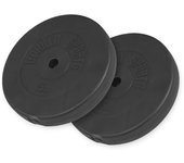 Gorilla Sports Juego de discos de peso de vinilo  30 kg - 2 x 15 kg