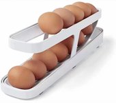 Egg Storage Box Refrigerator Automatic Scrolling Egg Holder Home Large Capacity Kitchen Dedicated Double-layer Egg Storage Racks