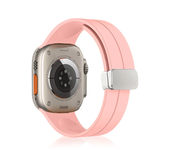 Magnetic Silicone Strap For Apple watch band 44mm 45mm 49mm 40mm 41mm 42mm 38mm correa Bracelet iWatch Series 7 8 se 6 9 ultra 2