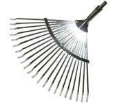 Pluvia jardin escoba ajustable 22 puas sin mango 118-22t