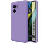 Funda Silicona Líquida Ultra Suave para Realme Narzo 50 5G color Morada