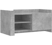 vidaXL Mesa de centro de madera de ingeniería 100x50x50 cm Blanco, Negro, Roble Sonoma Mesita de Salón o Comedor o Auxiliar Mesa de Café Meuble Salón