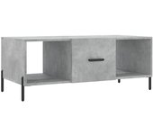 vidaXL Mesa de centro madera contrachapada 102x50x40 cm Blanco, Negro, Blanco brillante Mesita de Salón o Comedor o Auxiliar Mesa de Café Meuble Salón