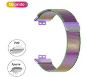 Metal Strap For Huawei Watch Fit/Fit 2 Band With TPU Case TPU Screen Protector Huawei Bracelet Magnetic Loop Milanese Watchband