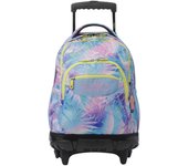 Totto Mochila escolar ruedas  Renglones -Dimensiones:32 x 45.5 x 18 cm-Material:Poliester reciclado