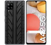 Tumundosmartphone Funda Gel Tpu para Samsung Galaxy A42 5G diseño Neumatico Dibujos