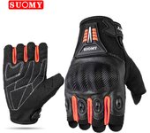 SUOMY Summer Half Finger Motorcycle Gloves Full Palm Non-slip Guantes Moto Motorcycle Fingerless Glove Moto Cycling Biker Racing