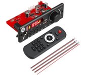 160W amplificador Bluetooth 5.0 MP3 decodificador 12V coche MP3 reproductor USB FM grabación carpeta conmutación micrófono manos libres control