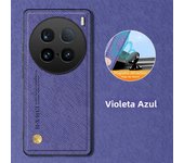 Luxury Leather Case for VIVO X100 Ultra X100S Pro X90 Pro + VIVO Y18 Y38 Y03 Y17S Car Holder Plain Silicone Protection Cover