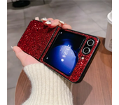 Luxury PU leather Samsung Galaxy Z Flip 5 4 3 Flip5 Flip4 Flip3 5G PC hard shell Shockproof  Protective Cover