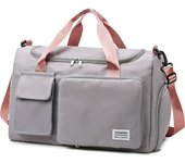UNIXINU-Bolsa de viaje de gran capacidad para Mujer, Bolsa de viaje con compartimiento para Zapatos, Deportiva, fitness