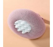 Bath Ball Round Sunflower Shape Shower Ball With Suction Cup And Handle Exfoliation Shower Sponge Bathroom Accessories