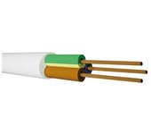 Manguera Eléctrica de Cobre 100M (3x0.75mm) Blanco - Alta Conductividad | Seguridad Garantizada