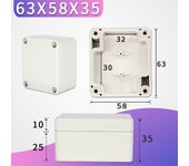 ABS Wire Junction Box Waterproof Electronic Safe Case Plastic Boxes Plastic Organizer IP67 Waterproof Enclosure Box