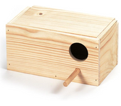 Arquivet Nido Horizontal para Periquitos - Hábitat Seguro Medidas 20x11x10cm.