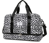 RICEEL Bolso de viaje con estampado Animal para mujer, bolsa de gran capacidad para deportes, gimnasio, fin de semana, noche