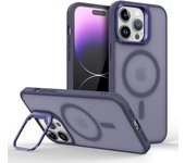 Magnetic Metal Lens Stand Holder Case For iPhone 12 11 Pro Max 12 Mini 12Pro 11Pro Magsafe Matte Skin Wireless Charging Cover