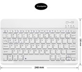 Universal Wireless Bluetooth Keyboard with Leather Case Stand Cover for iPad 7 8 Inch 9 10 Inch Tablet for iOS Android Windows