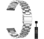 20mm 22mm Solid Stainless Steel Strap For Samsung Galaxy Watch 6 5 4 5pro Classic Band Huawei GT 2 3 4 Amazfit Xiaomi WatchBand