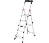 Hailo-8795-001-Escalera de tijera telescópica TL100 TopLine (3-4-5 peldaños)