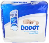 Dodot Pañal Sensitive T-0 1,5-2,5 Kg 24 U