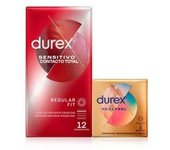 Durex Sensitivo Contacto Total 12uds + Durex Real Feel 3uds