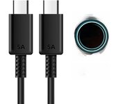 5A 45W PD Dual USB C Fast Charging Cable for Samsung S22 Plus S23 S24 Ultra Note20 A53 A54 A55 Quick Charger Type C Data Line 2m