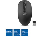 ACT Ratón Óptico Inalámbrico 1200 Dpi USB-A Nano Receptor