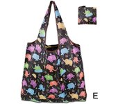 1Pc Foldable Shopping Bag Reusable Travel Grocery Bag Eco-Friendly Cute Animal Printing Supermarket Tote Bag