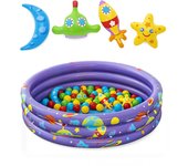 Bestway Piscina Hinchable Infantil 3 Aros con Bolas 102x25 cm +2 Años Interior y Jardin 52466